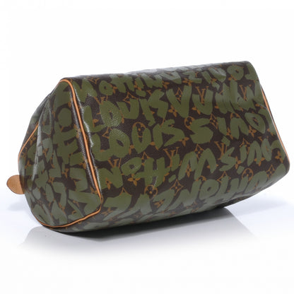 Louis Vuitton Monogram Graffiti Speedy 30 Kaki 5 of 7