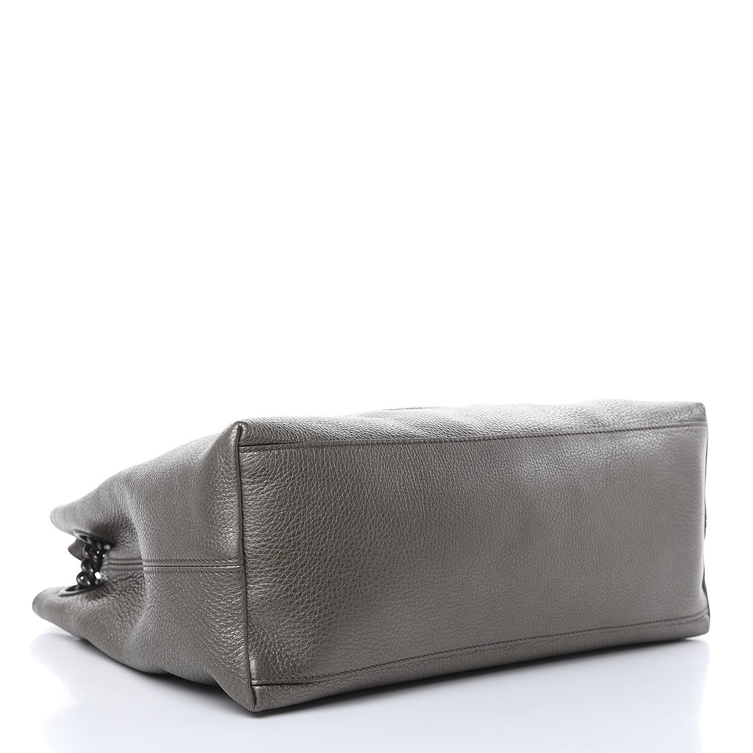 Gucci Metallic Pebbled Calfskin Medium Soho Chain Shoulder Bag Sasso 4 of 10
