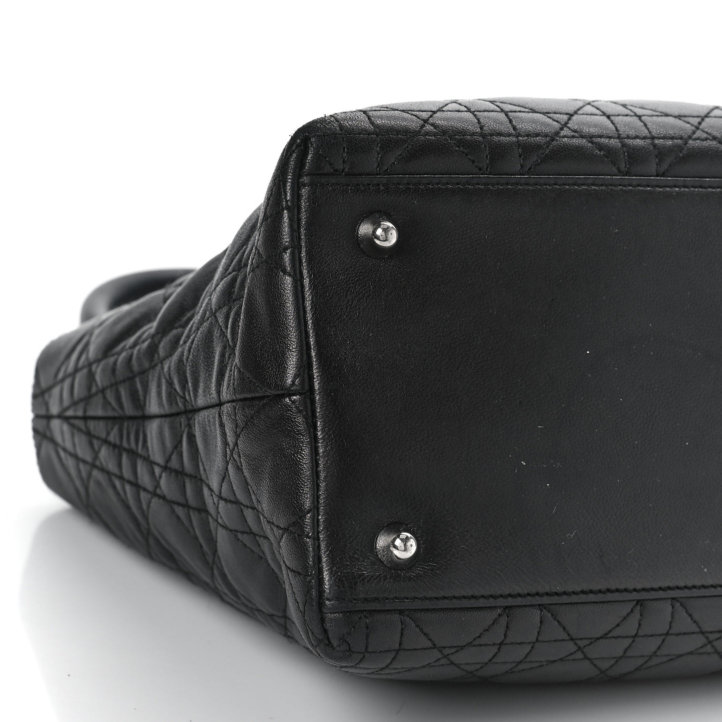 Lambskin Cannage Small Soft Lady Dior Tote Black