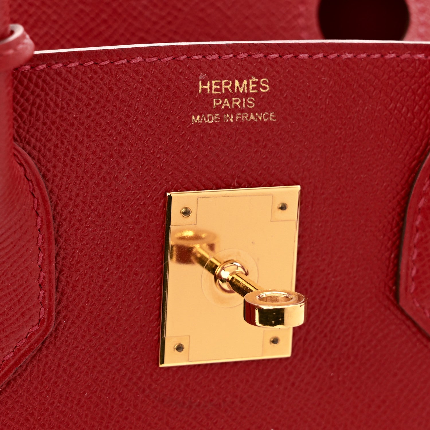Hermes Epsom Birkin 30 Rouge Casaque 6 of 13