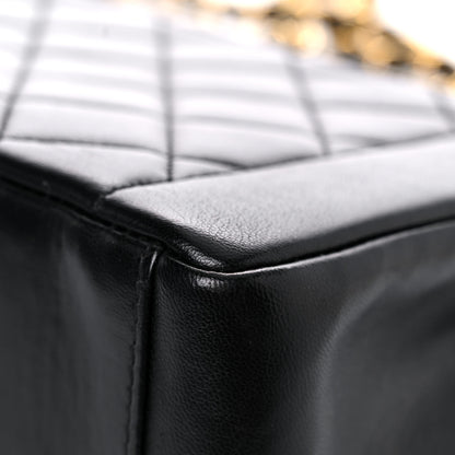 Chanel Lambskin Quilted Medium Single Flap Black 15 of 22