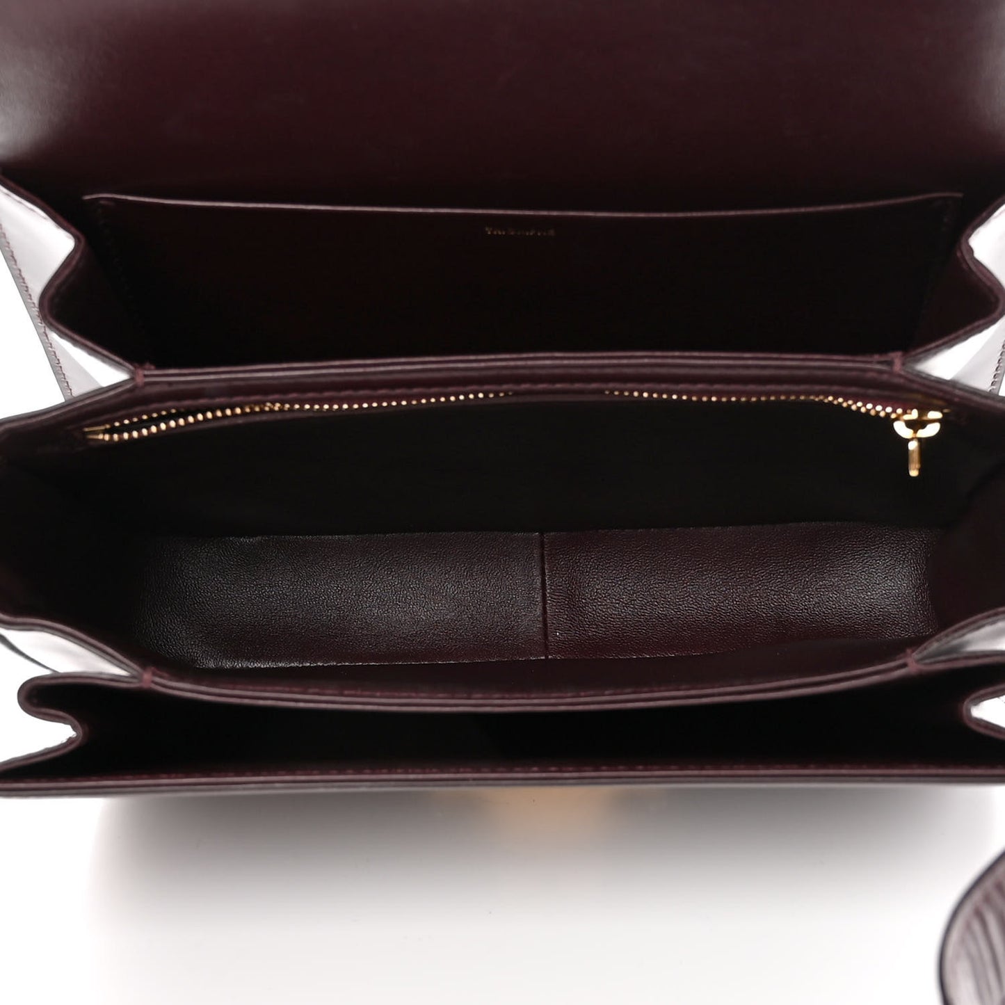 Shiny Calfskin Medium Triomphe Burgundy