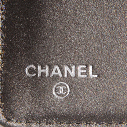Chanel Caviar Yen Wallet Dark Silver 6 of 9