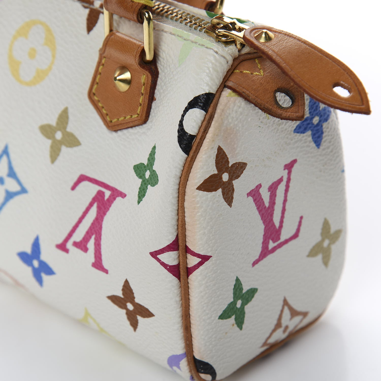 Louis Vuitton Monogram Multicolor Mini Sac HL Speedy White 7 of 11