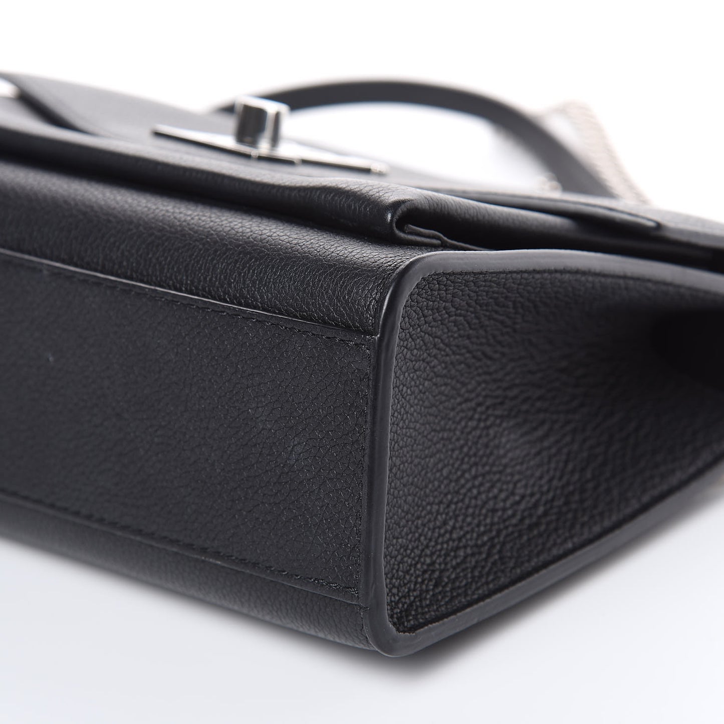 Soft Calfskin My Lockme Chain Bag BB Black
