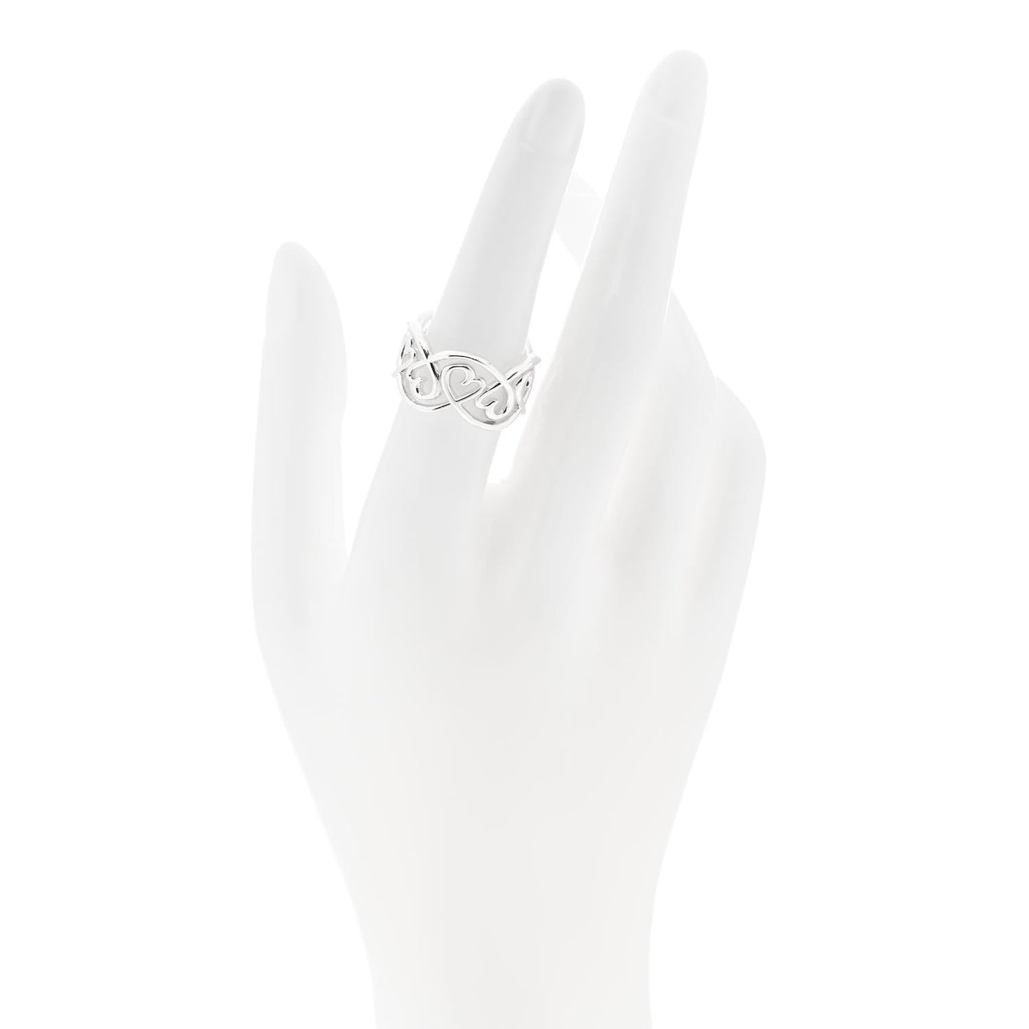 Sterling Silver Paloma Picasso Loving Heart Band Ring 54 7