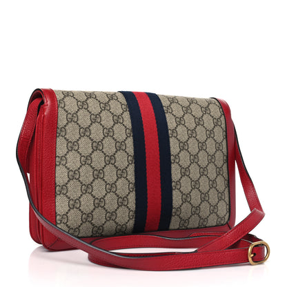 Gucci GG Supreme Monogram Medium Queen Margaret Shoulder Bag Red 3 of 10