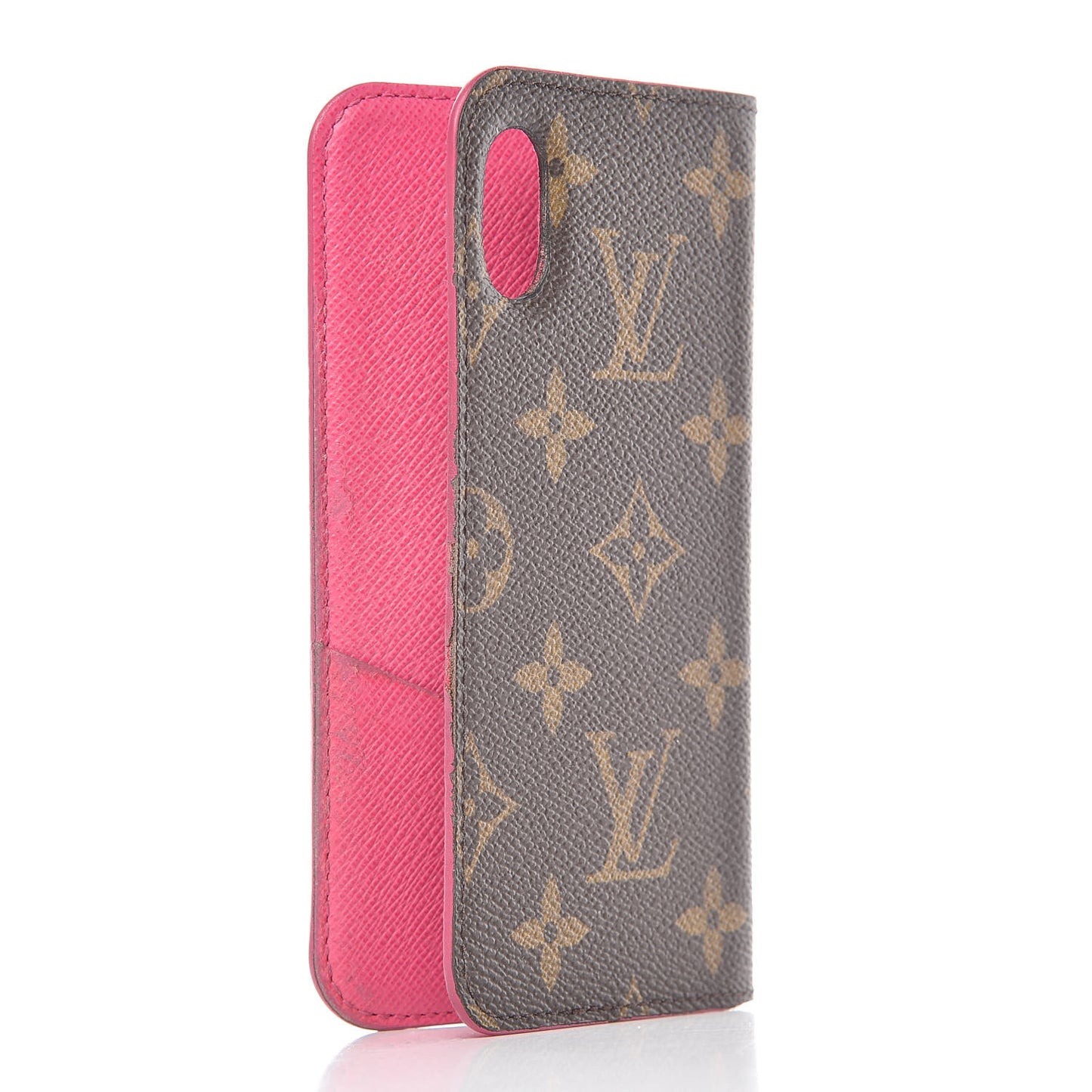 Monogram iPhone X Folio Case Rose Pop