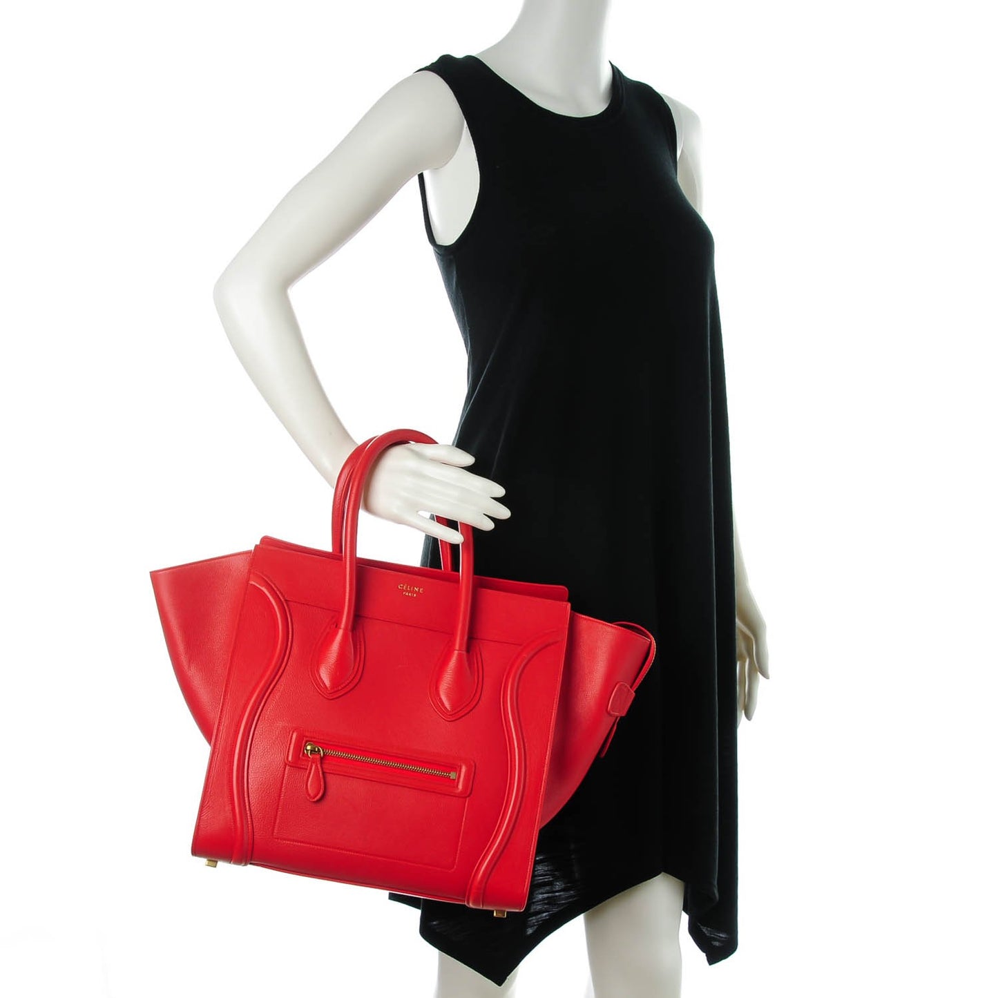 Baby Calfskin Mini Luggage Vermillion