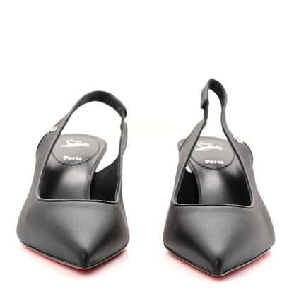 Christian Louboutin Nappa Sporty Kate Slingback 55 Pumps 39.5 Black 3 of 9