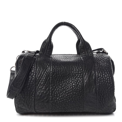 Alexander Wang Pebbled Lambskin Rocco Black Rose Gold Hardware 1 of 17
