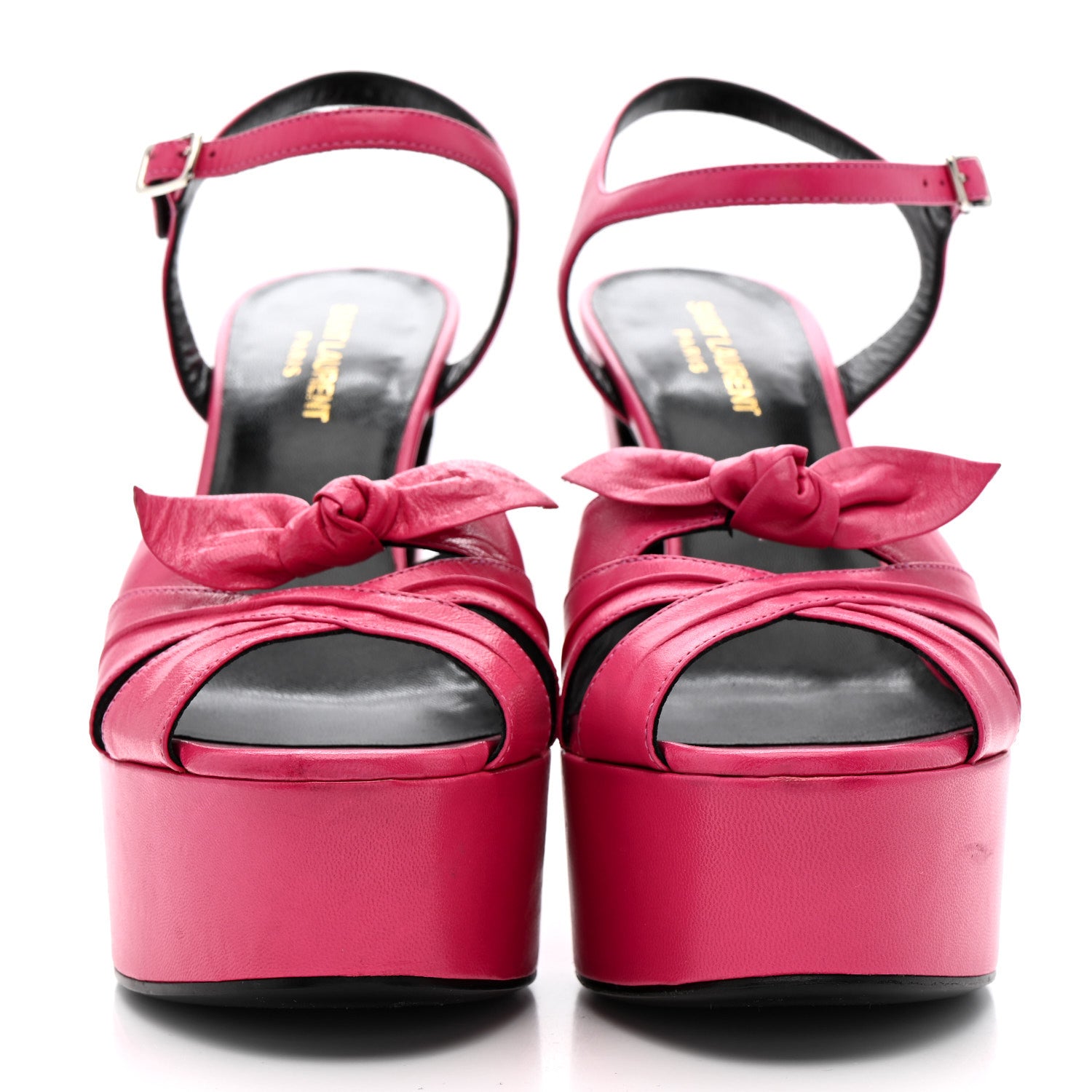 Saint Laurent Goatskin Candy 80 Platform Sandals 39.5 Bubblegum 3 of 14