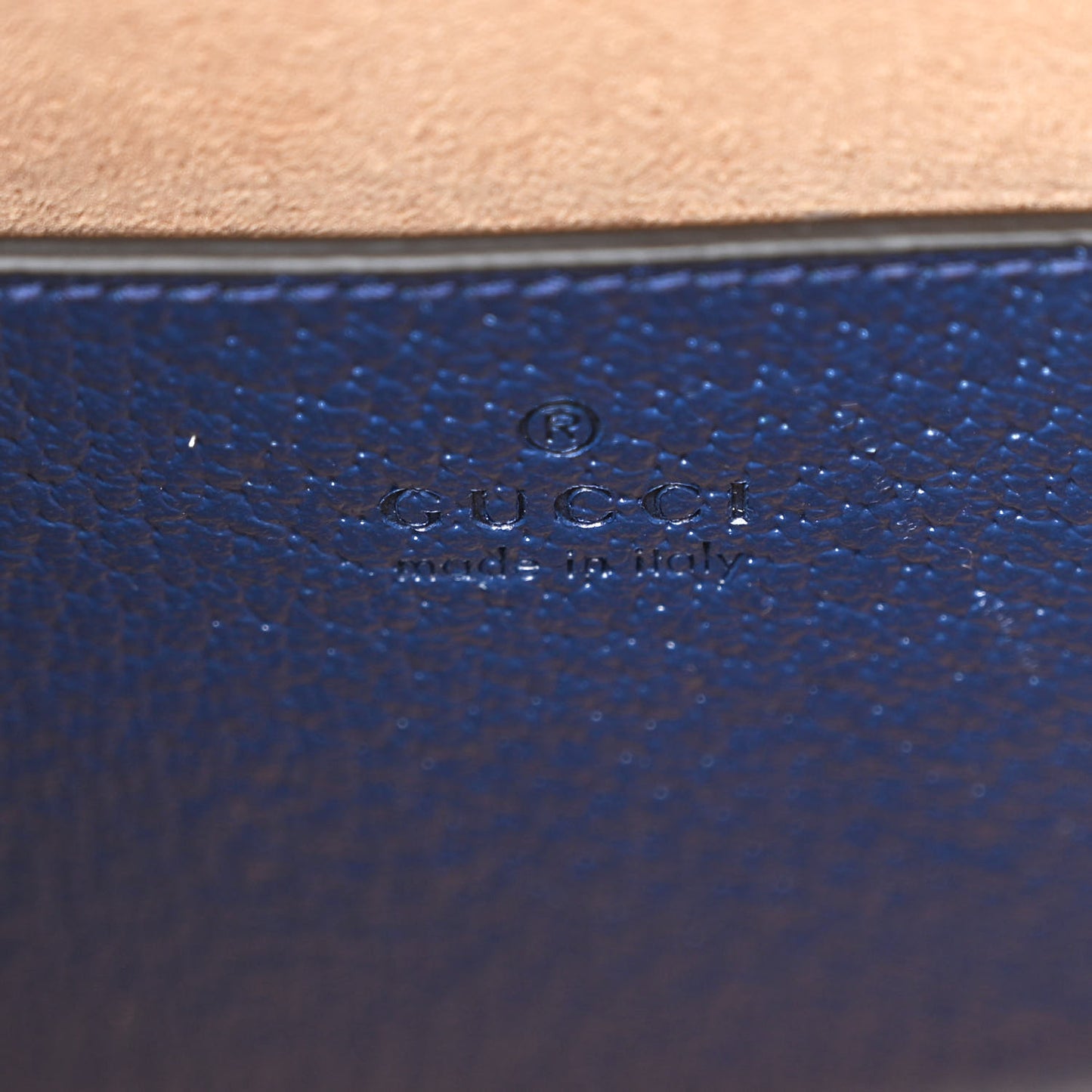 Textured Dollar Calfskin Web Small Diana Tote Bag Royal Crop