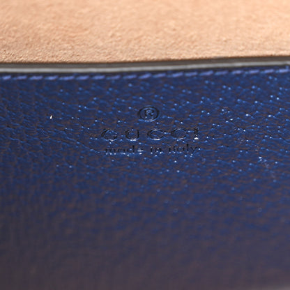 Gucci Textured Dollar Calfskin Web Small Diana Tote Bag Royal Crop 6 of 12
