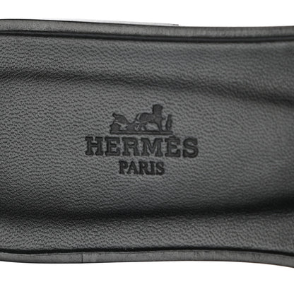 Hermes Metallic Nappa Calfskin Oran Sandals 38 Argent 7 of 9