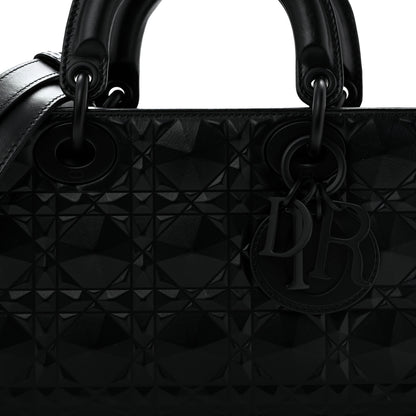 Christian Dior Calfskin Cannage Diamond Medium Lady D-Joy Black 8 of 14