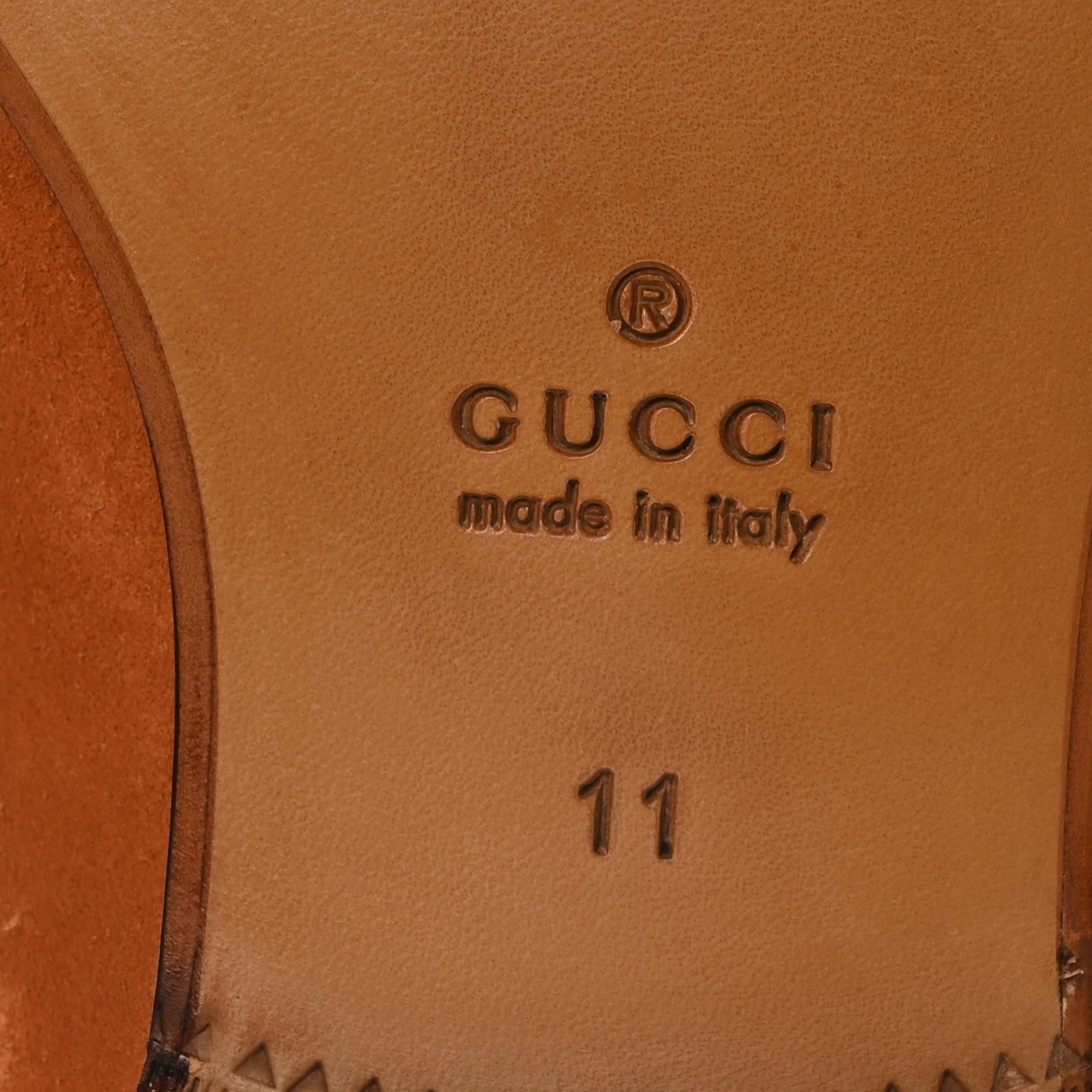 Gucci Suede Horsebit Mens Jordaan Loafers 11 Harness Brown 7 of 9