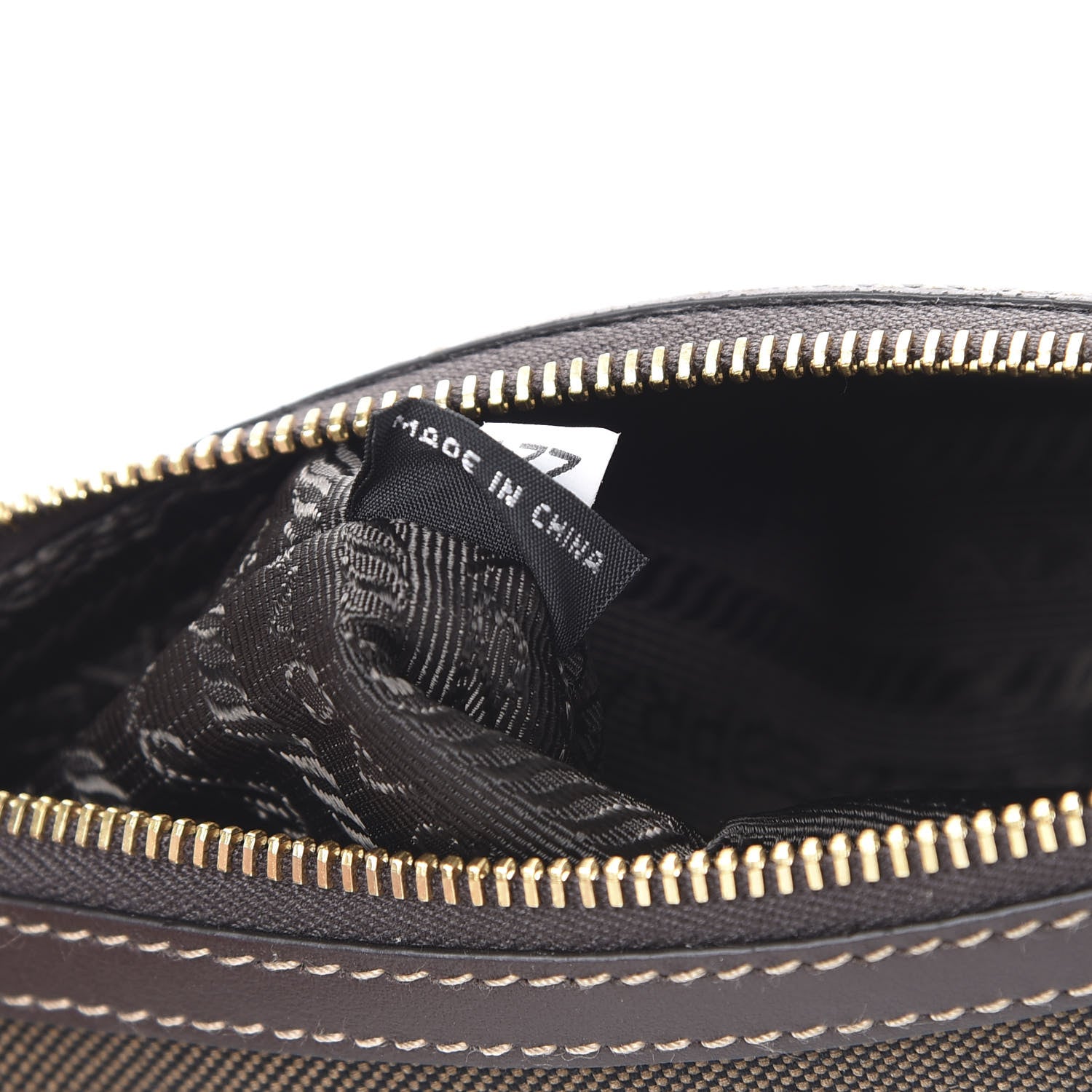Prada Jacquard Logo Pouch Corda Bruciato 6 of 7