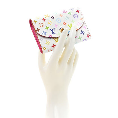 Louis Vuitton LV X TM Monogram Multicolor Rosalie Coin Purse White Kawaii Pink 2 of 7