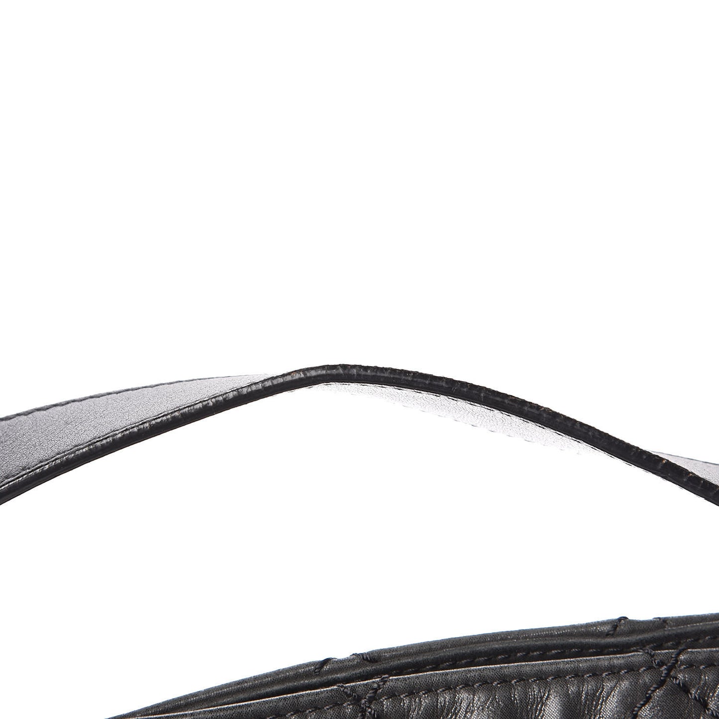 Iridescent Calfskin Coco Daily Hobo Black