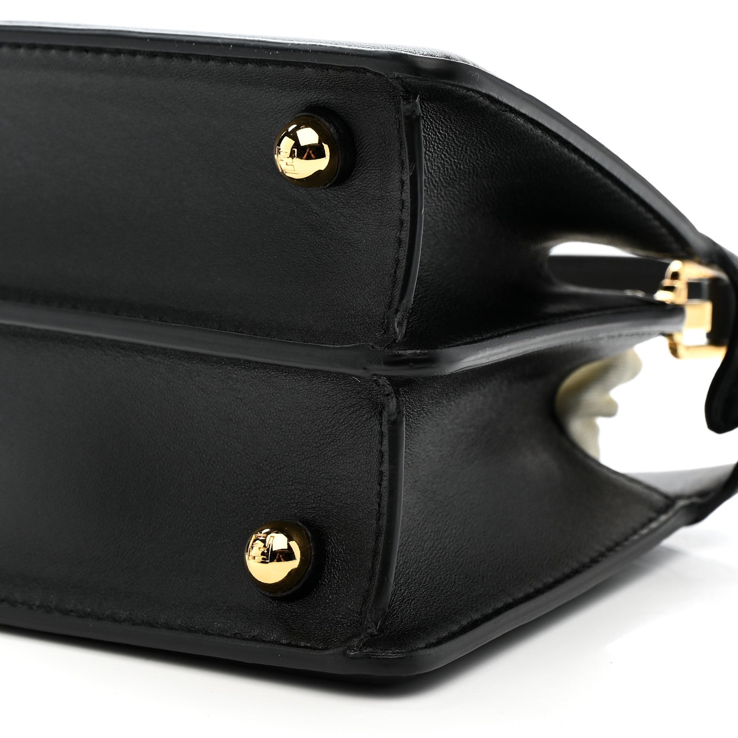 Fendi Shiny Nappa Petite Peekaboo I SEE U Satchel Black 9 of 12