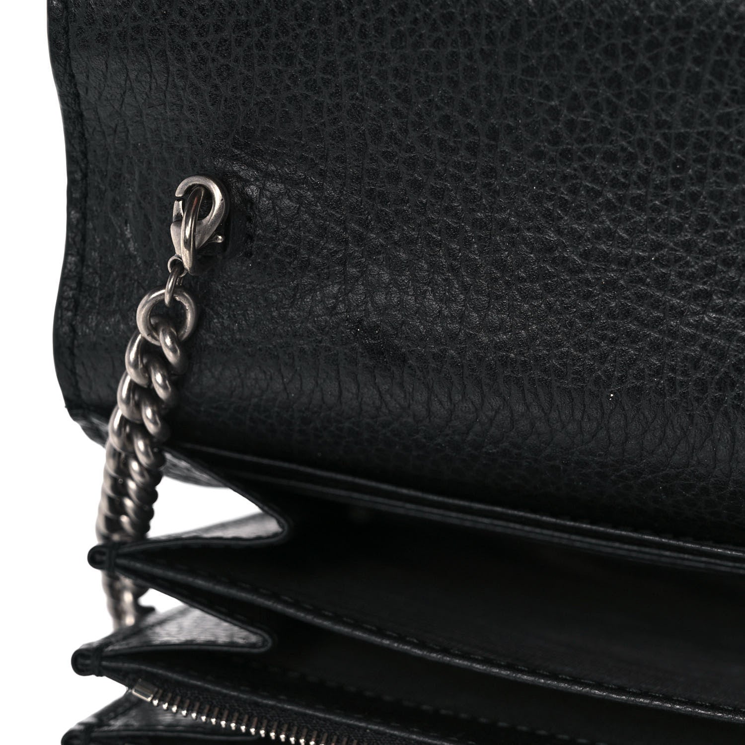 Gucci Calfskin Mini Dionysus Chain Wallet Black 12 of 12