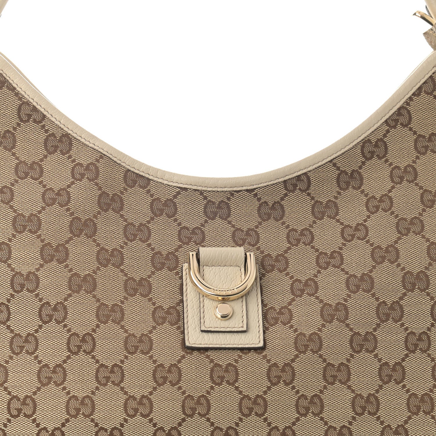 Gucci Monogram Large Abbey D Ring Hobo Off White 8 of 10