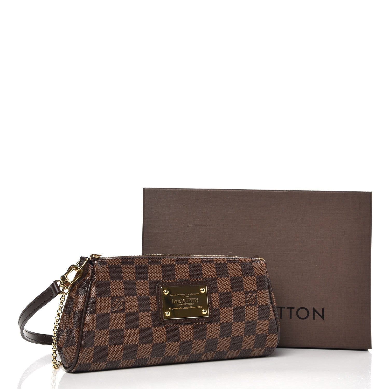 Louis Vuitton Damier Ebene Eva Clutch 8 of 8
