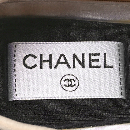 Chanel Velvet Calfskin Mixed Fibers CC Sneakers 39 Beige 7 of 9