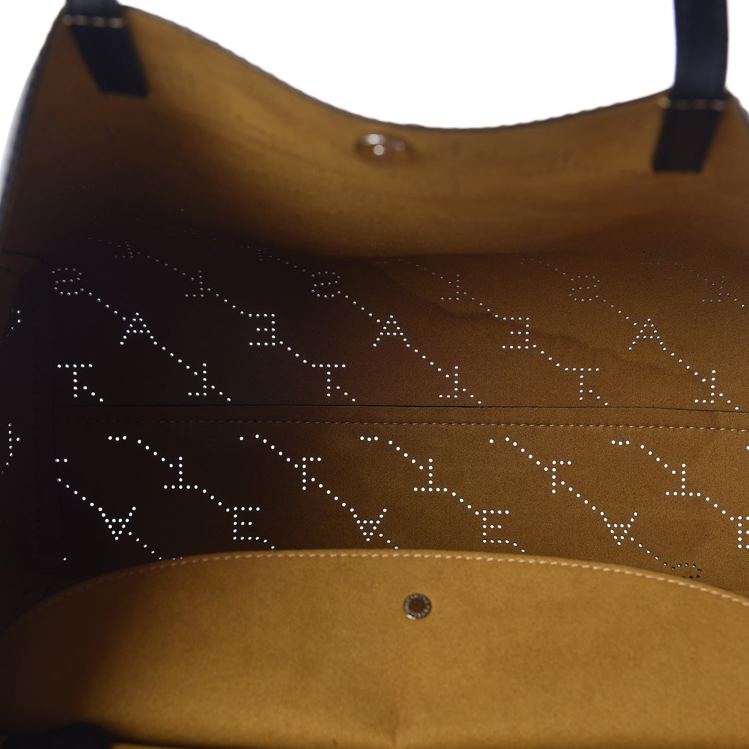 Stella McCartney Eco Alter Nappa Perforated Logo Tote Black 9 of 9