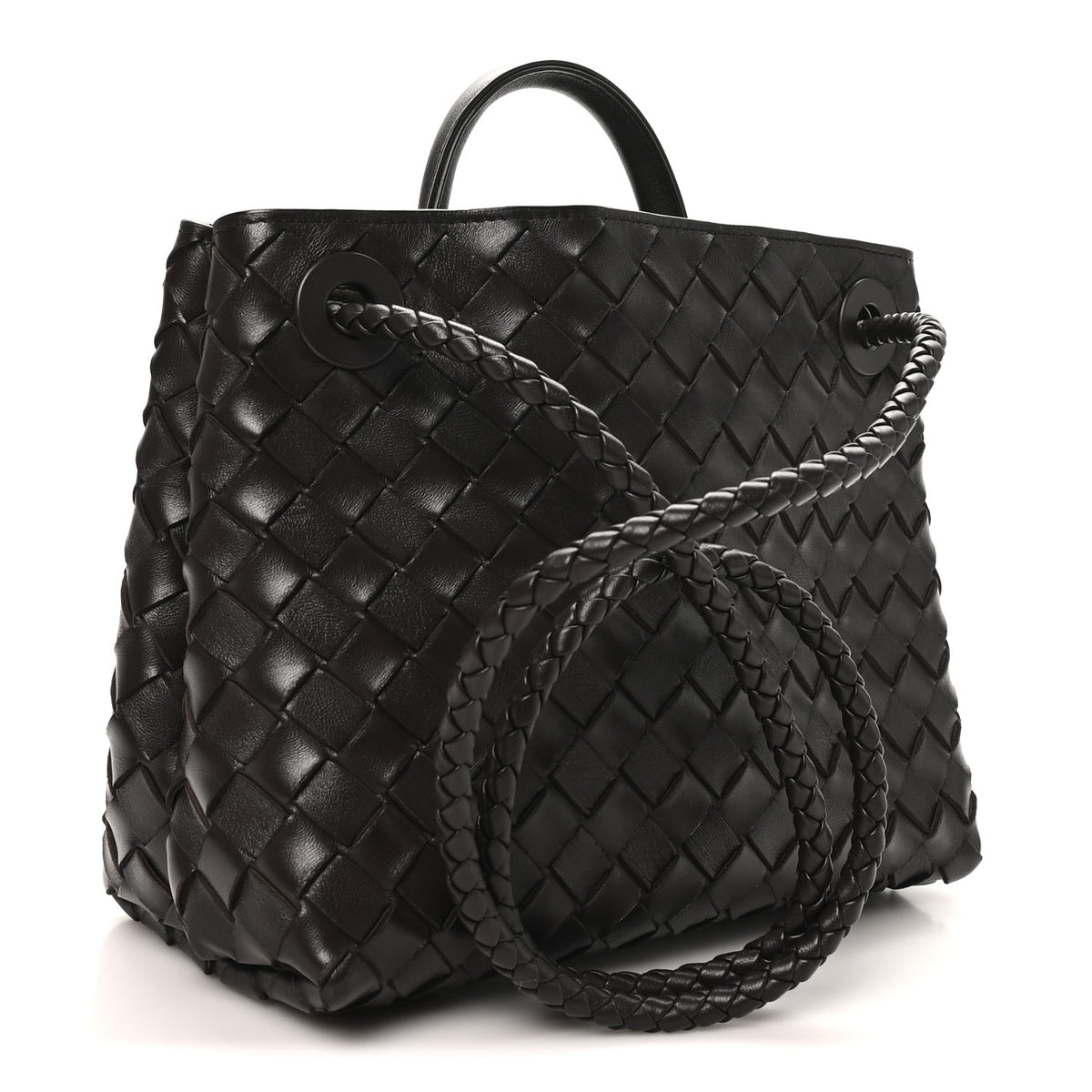 Nappa Intrecciato Small Andiamo Shoulder Bag Fondant
