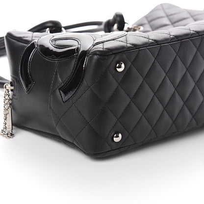 Chanel Calfskin Quilted Large Cambon Bowler Black 8 of 9
