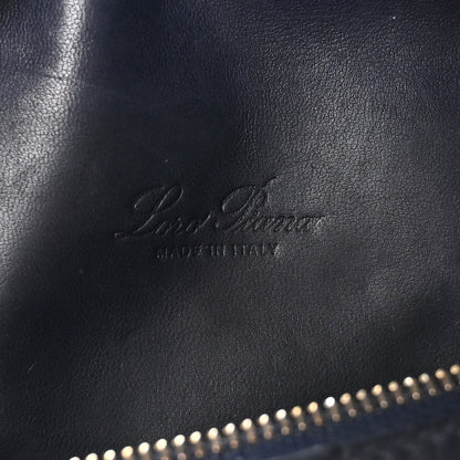 Loro Piana Ostrich L19 Extra Pocket Pouch Blue Navy 6 of 10