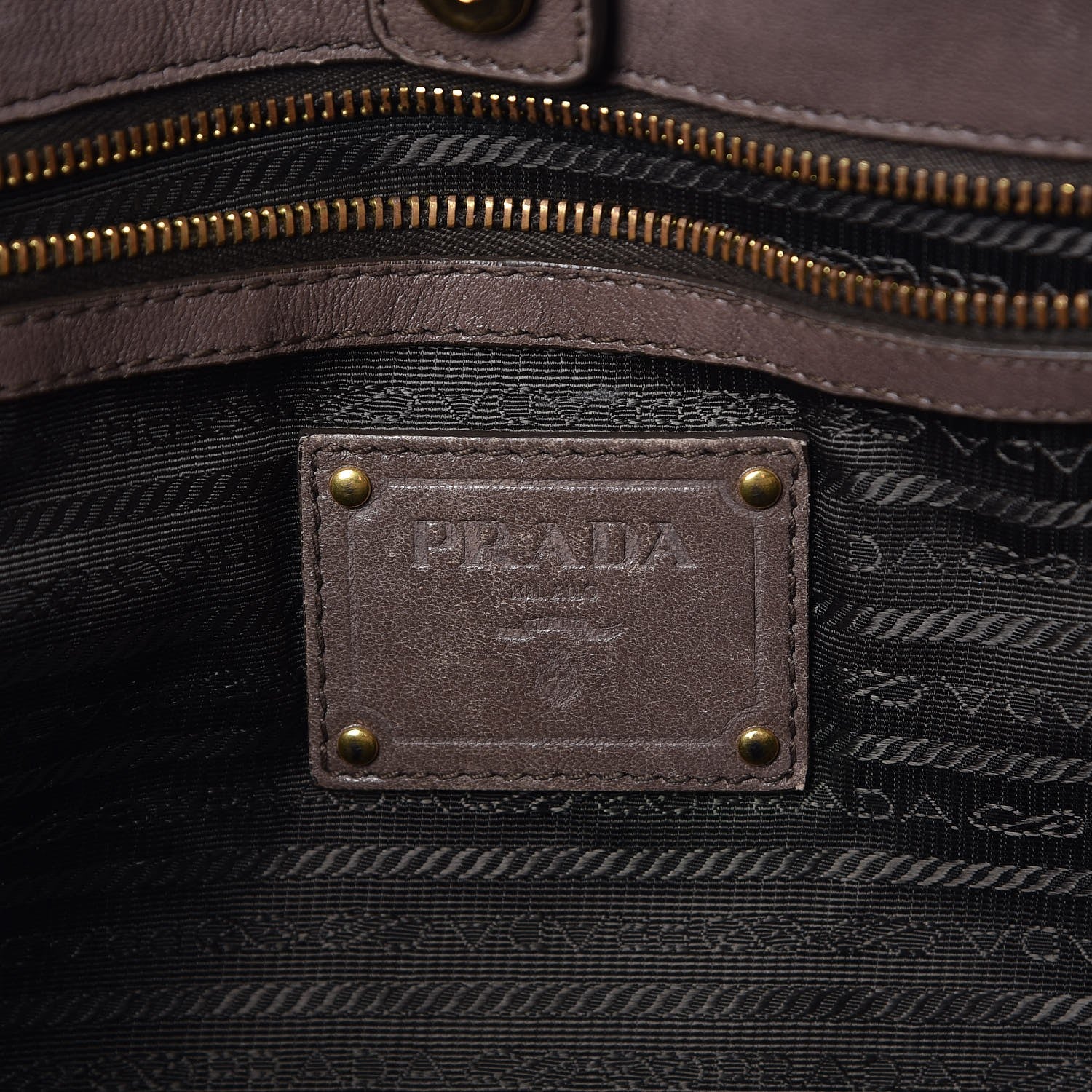 Prada Nappa Gaufre Tote Bambu 6 of 14