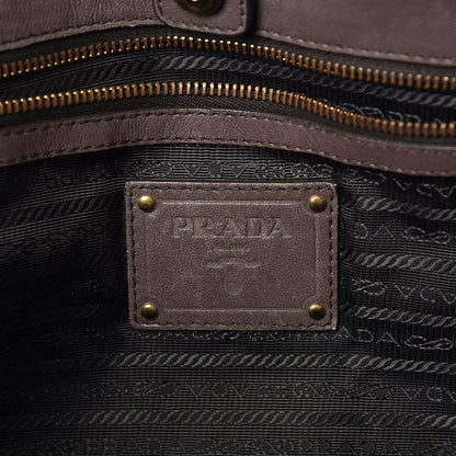 Prada Nappa Gaufre Tote Bambu 6 of 14