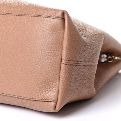 Gucci Pebbled Calfskin Medium Soho Chain Shoulder Bag Camelia 11 of 11