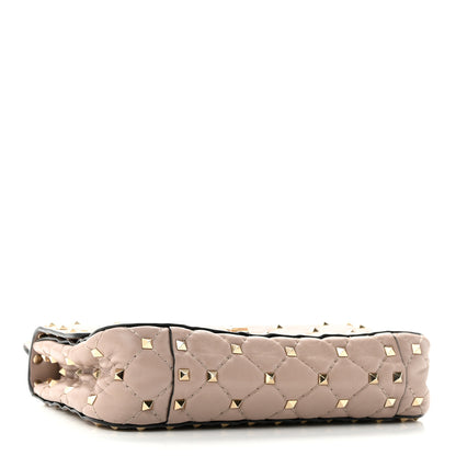 Valentino Garavani Nappa Small Rockstud Spike Shoulder Bag Poudre 4 of 11