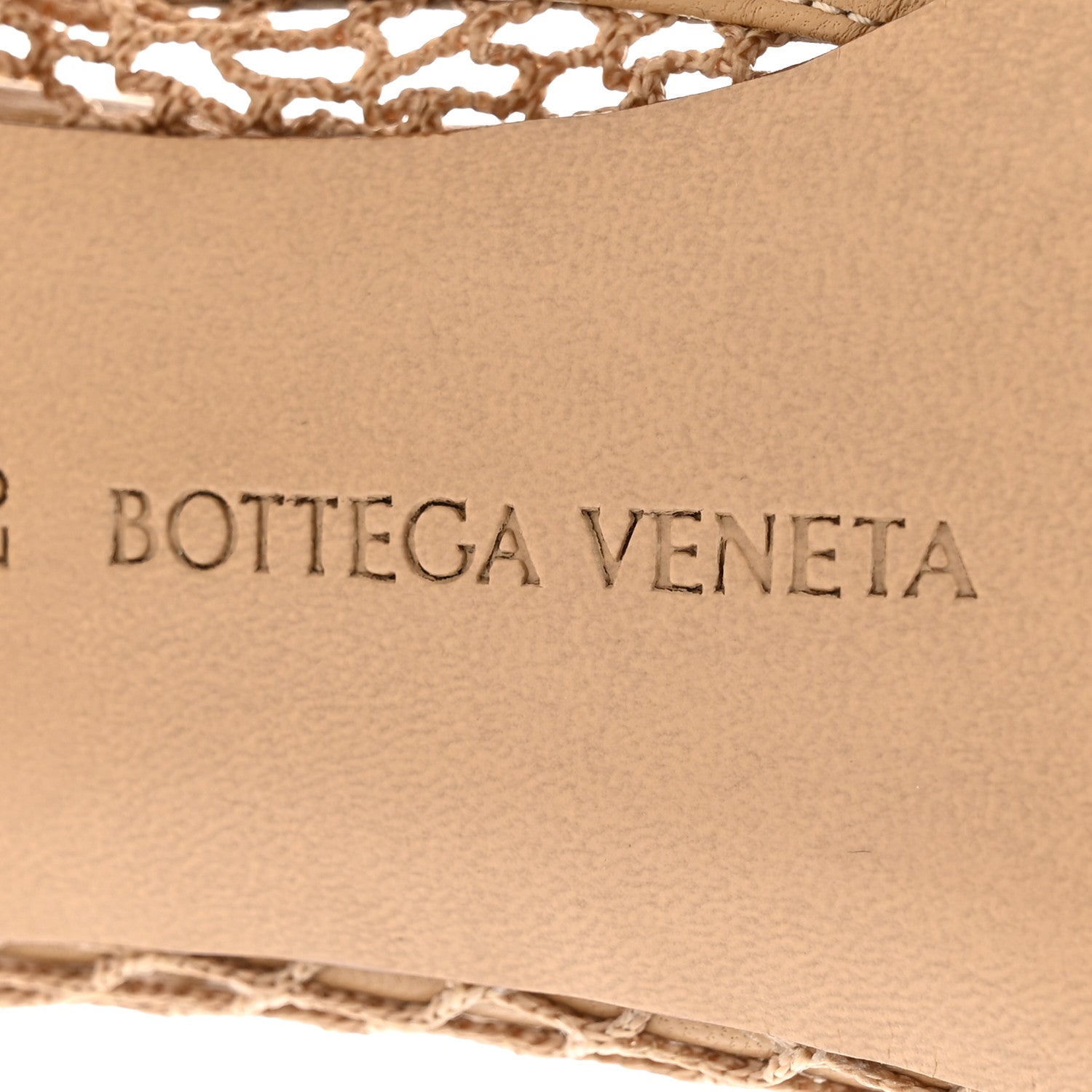 Bottega Veneta Mesh Nappa Chunky Chain Sandals 37 Beige Pony 7 of 10