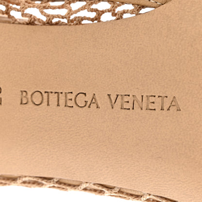 Bottega Veneta Mesh Nappa Chunky Chain Sandals 37 Beige Pony 7 of 10