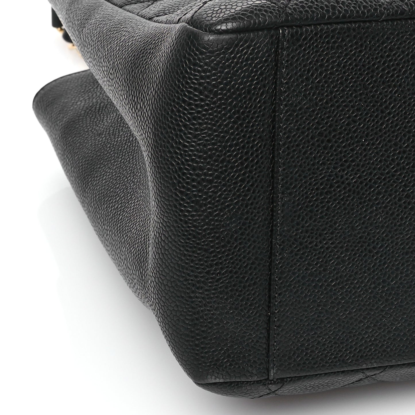 Caviar Quilted Grand Shopping Tote GST Black