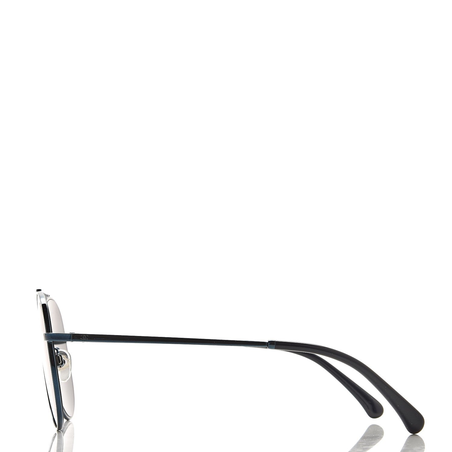 Chanel Aviator Metallic Pilot Sunglasses 4231 Dark Blue 3 of 13