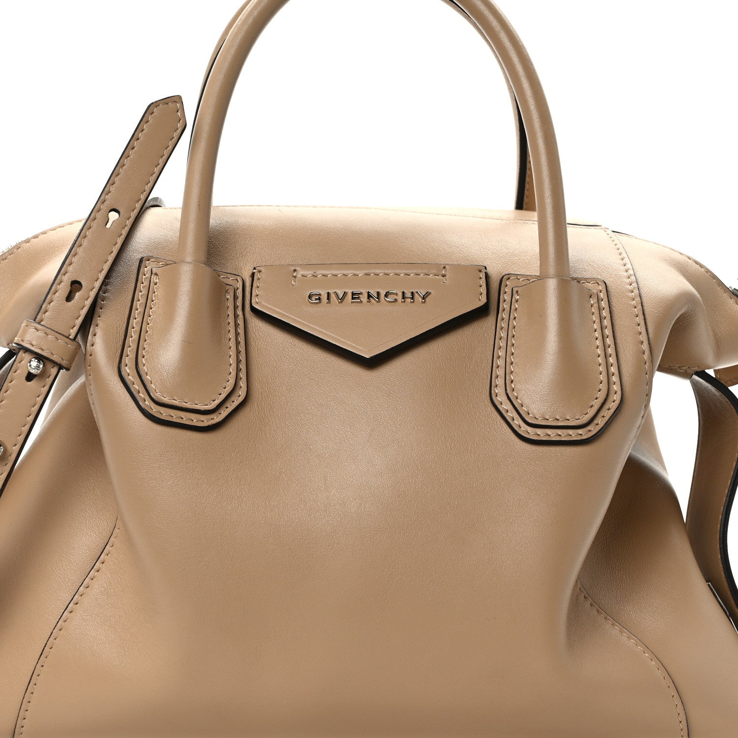 Givenchy Smooth Calfskin Small Soft Antigona Beige Cappuccino
