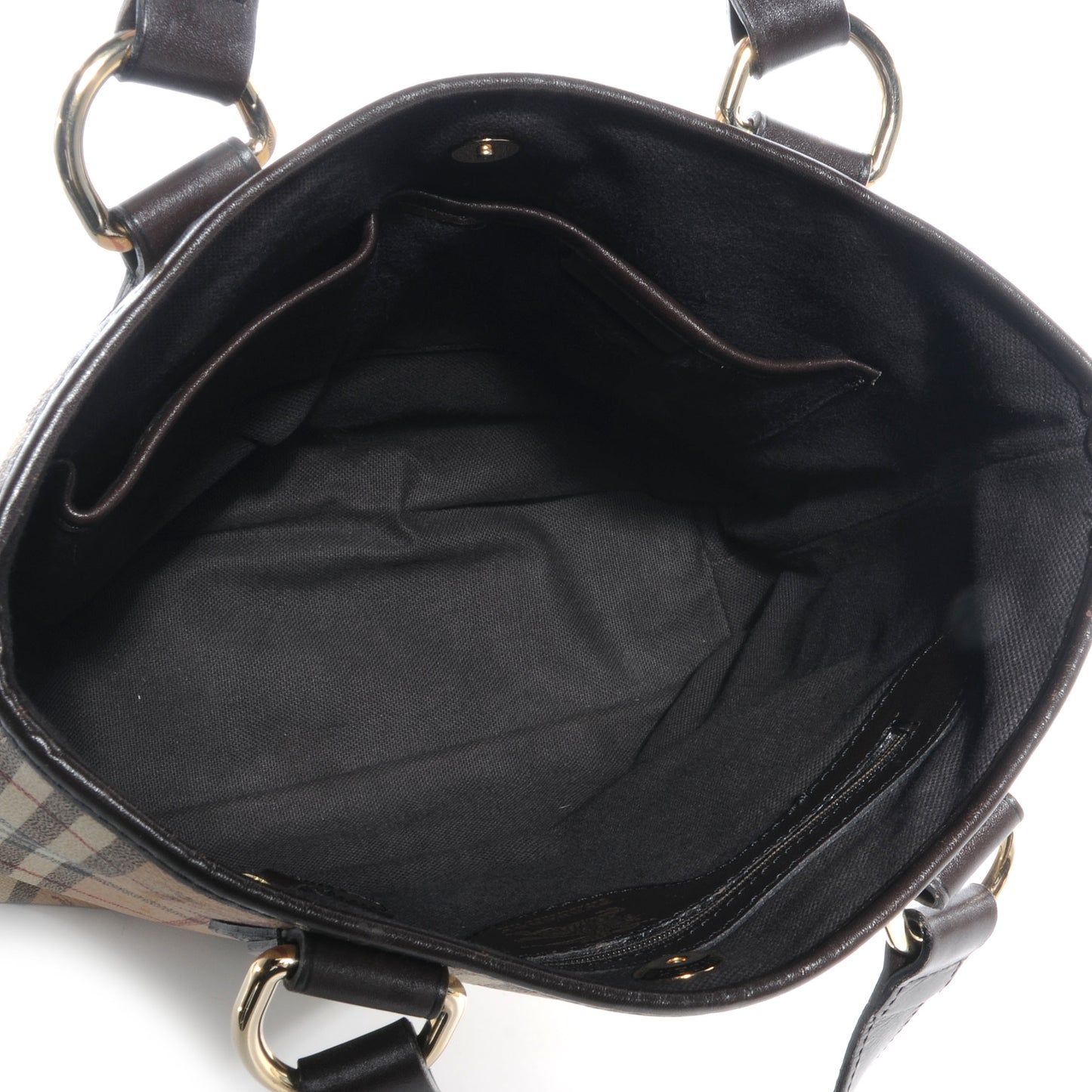 Haymarket Check Small Tote Brown
