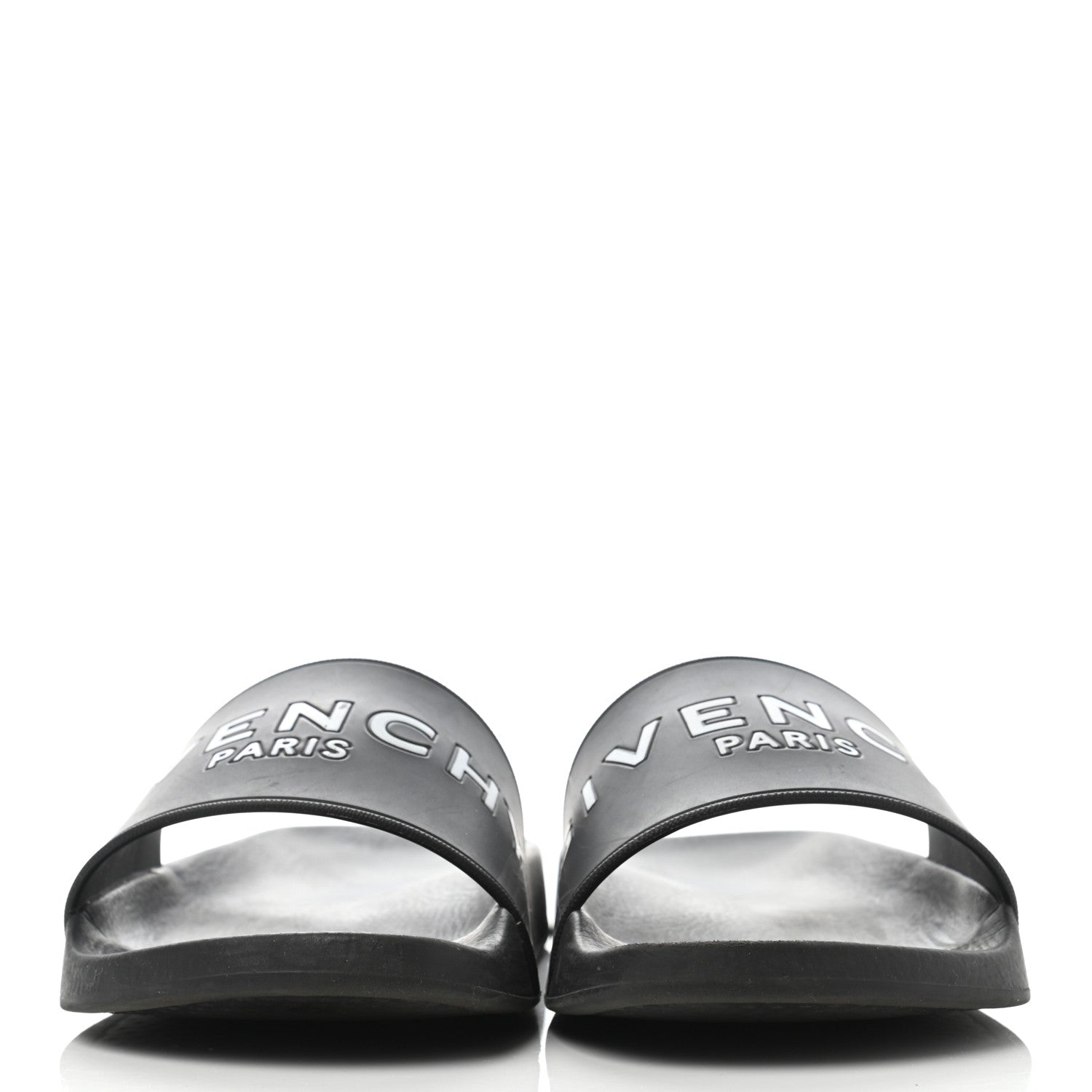 Givenchy Rubber Logo Pool Slide Sandals 38 Black 2 of 9