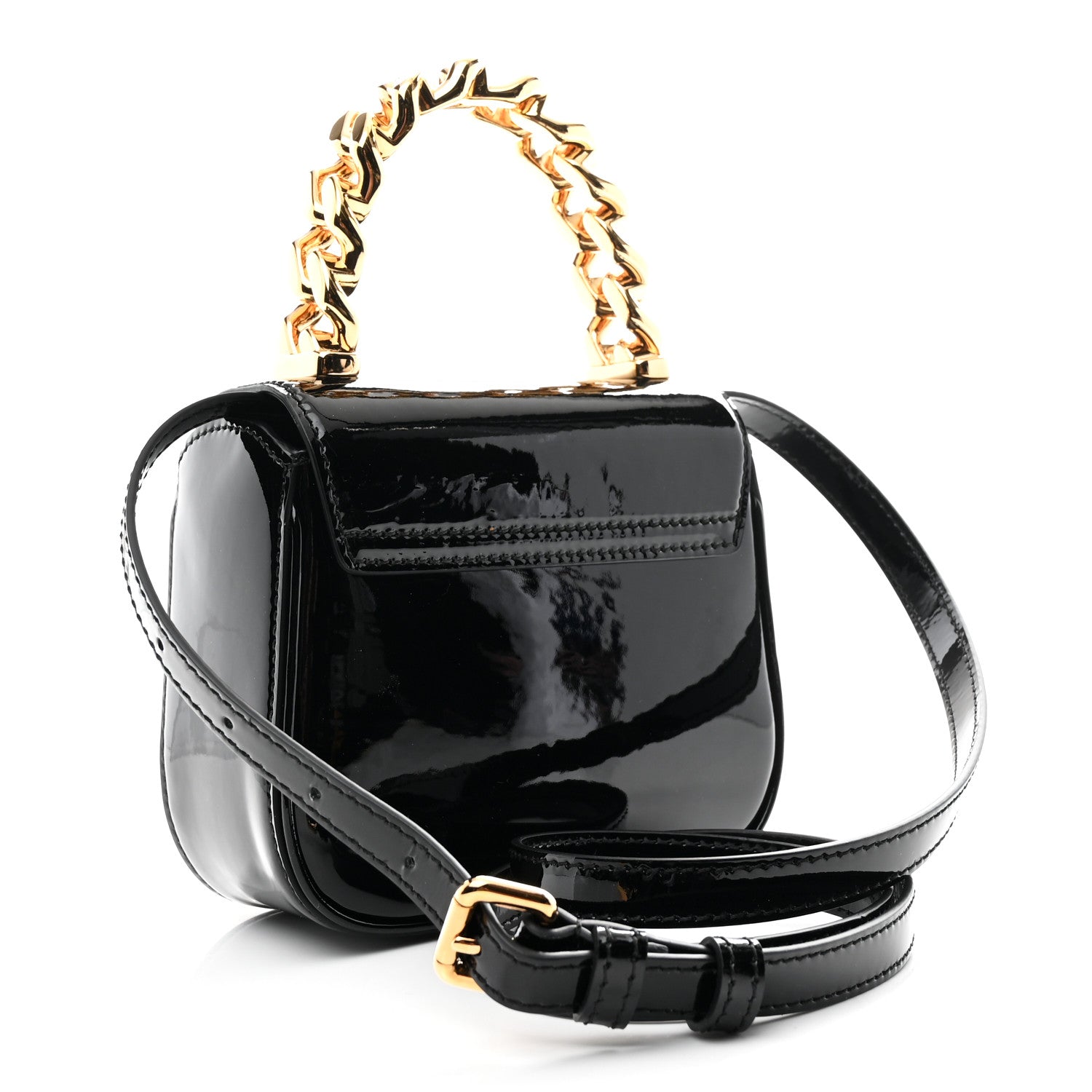 Versace Patent Mini La Medusa Bag Black 3 of 11