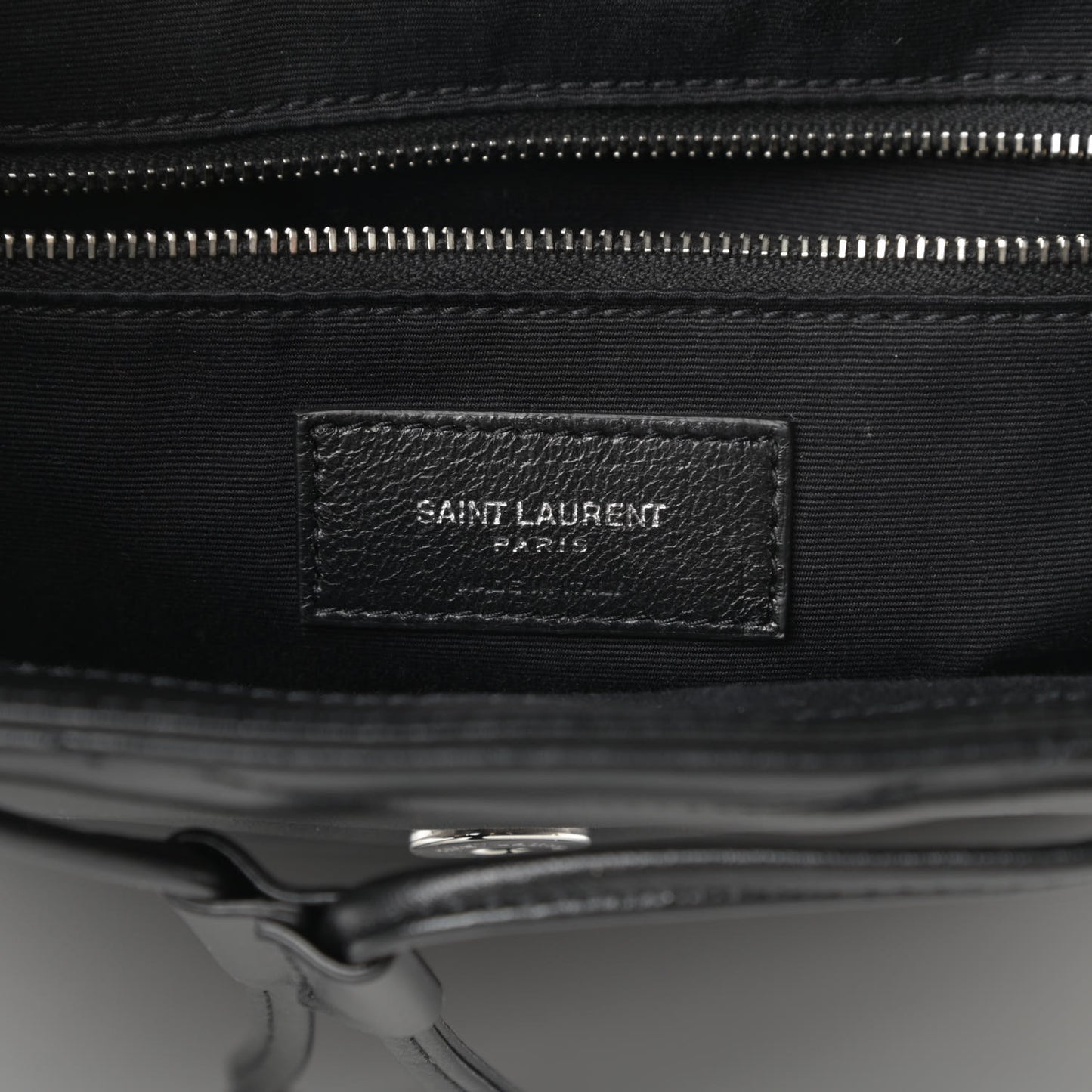 Calfskin Y Quilted Monogram Medium Loulou Backpack Black
