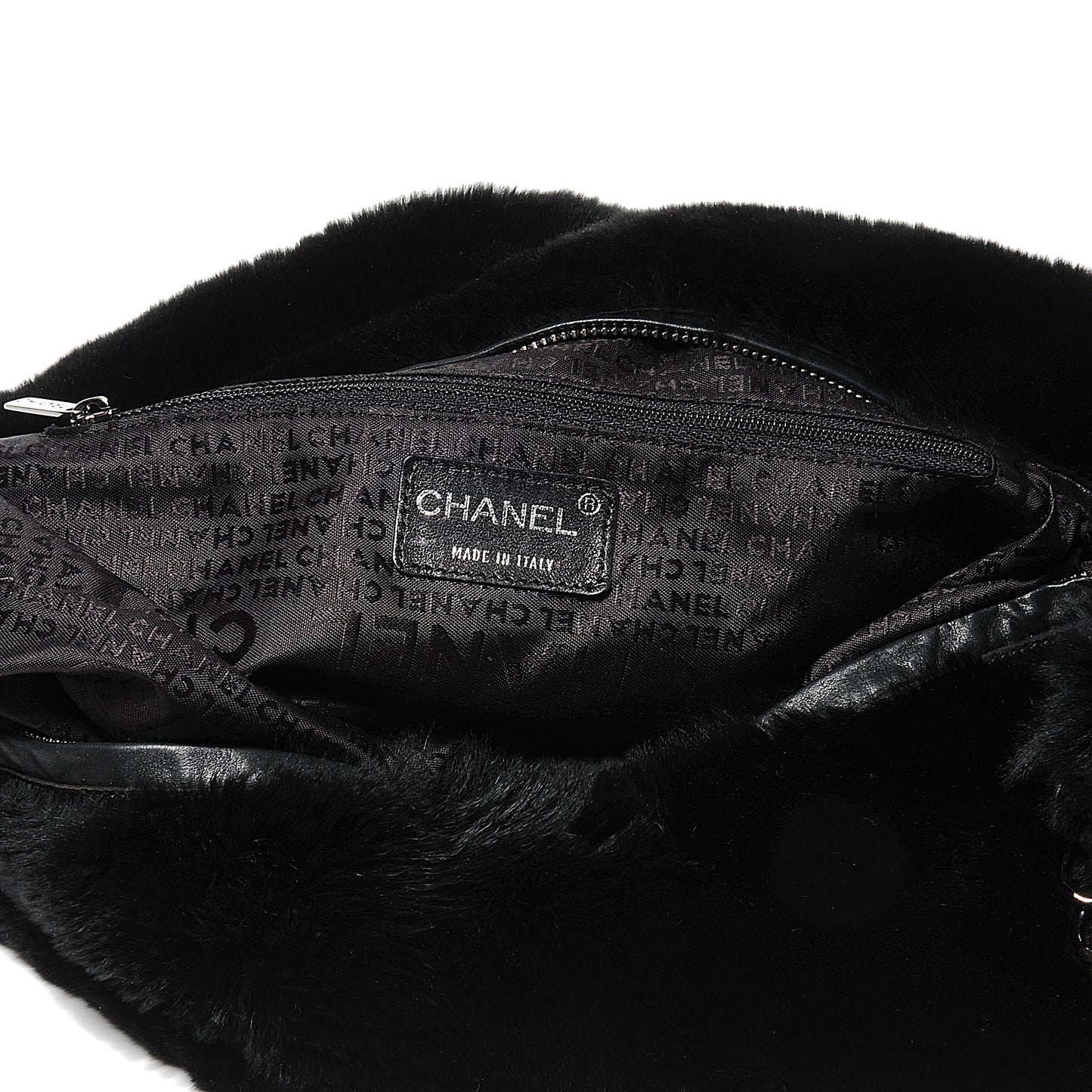 Rabbit Fur Hobo Black