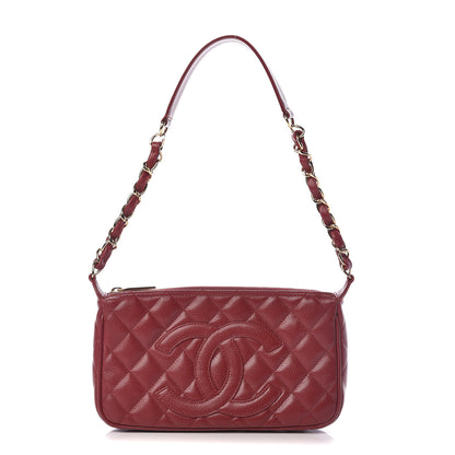Chanel Caviar Quilted Timeless CC Shoulder Bag Red 1 of 10