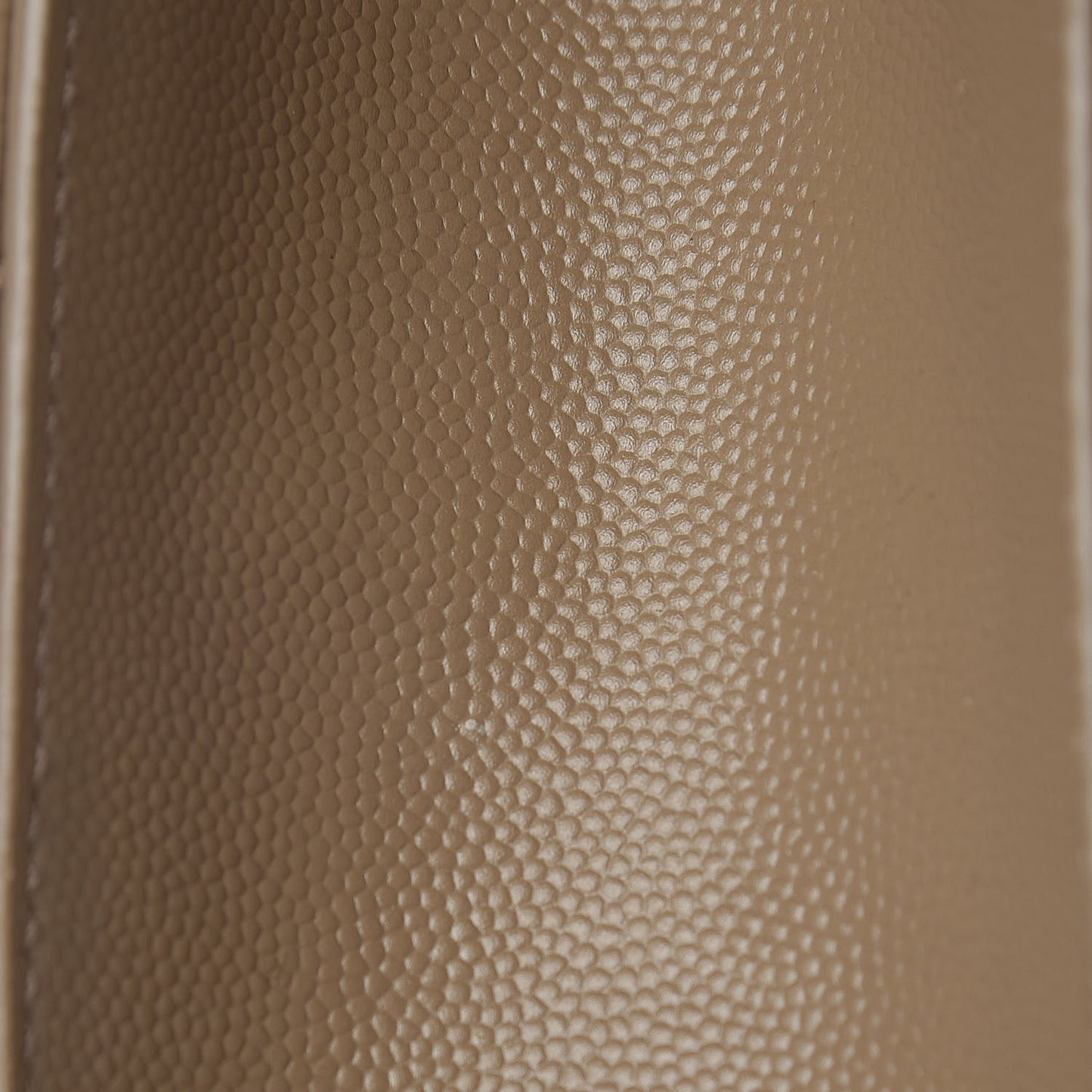 Grain De Poudre Textured Mixed Matelasse Medium Triquilt Monogram Satchel Taupe