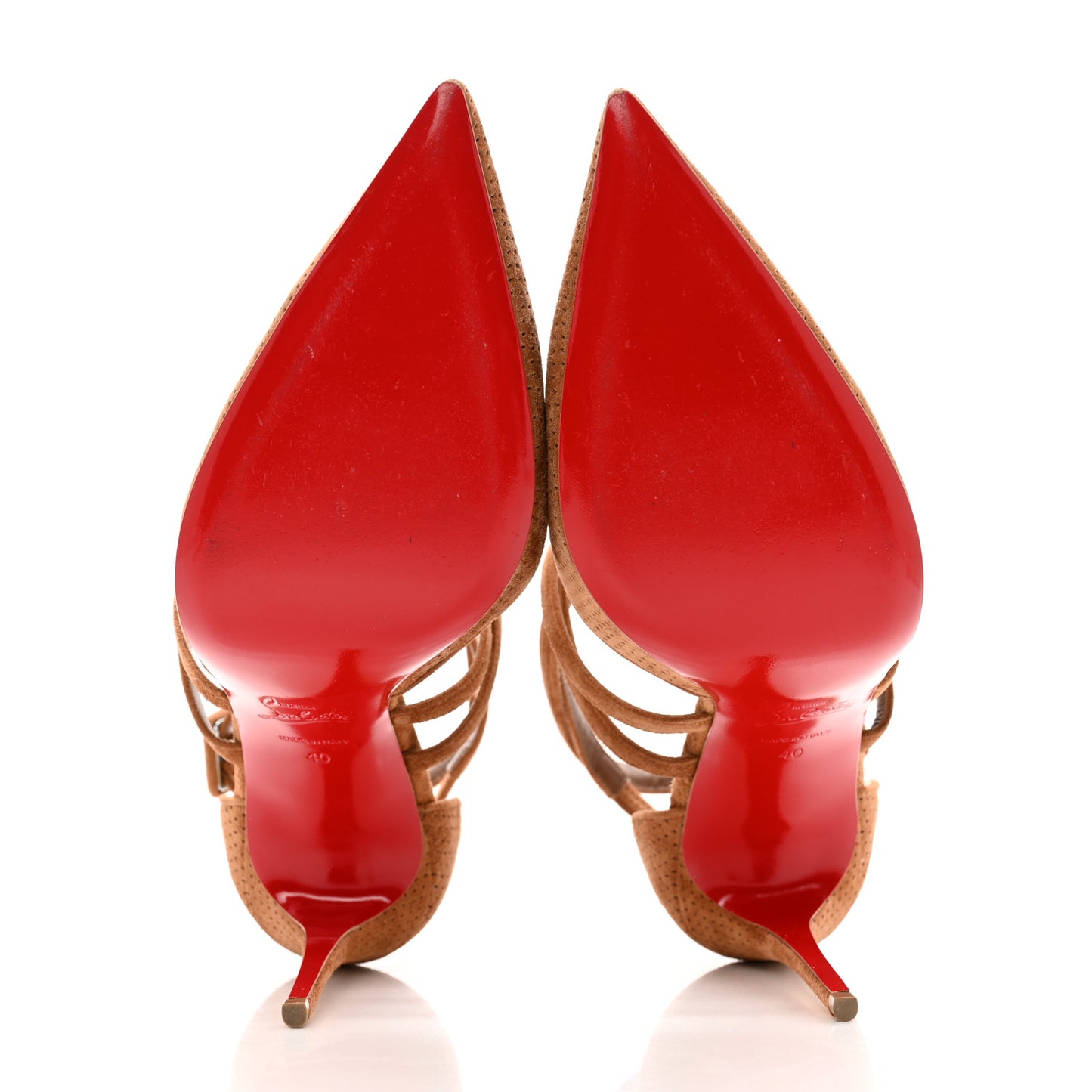 Veau Velours Perforated Victorilla 100 Pumps 40 Biscotto
